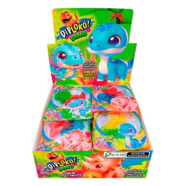 Imagem de Bala de Gelatina Diploko Dino 24x15g