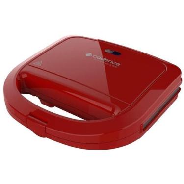 Imagem de Sanduicheira Eletrica 750W Cadence Antiaderente Luxx Red 127V, 110V