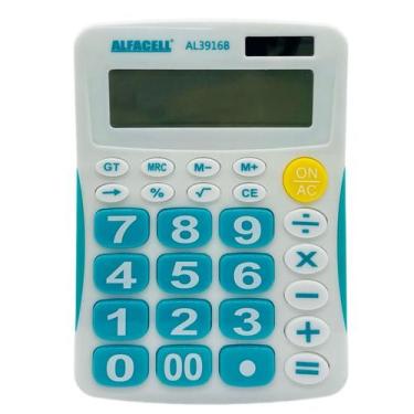 Imagem de Calculadora Eletrônica 12 Dígitos Alfacell AL-3916B, Azul