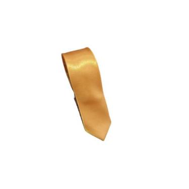 Imagem de gravata slim fit amarelo acetinado - coloniel