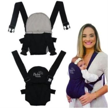 Imagem de Canguru Ergonomico Carrega Bebê com 2 posições Bebê Passeio Click 01 P
