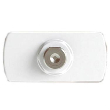 Imagem de Módulo Tomada para Antena de TV para Cabo Coaxial Miluz Branco - S3B74
