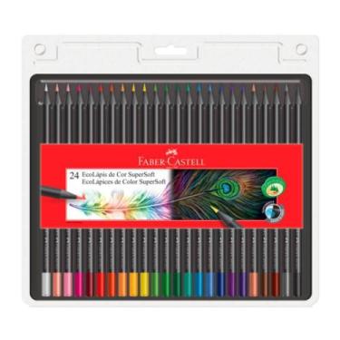 Imagem de Lápis de Cor Ecolápis 24 Cores SuperSoft Faber Castell - Faber-Castell