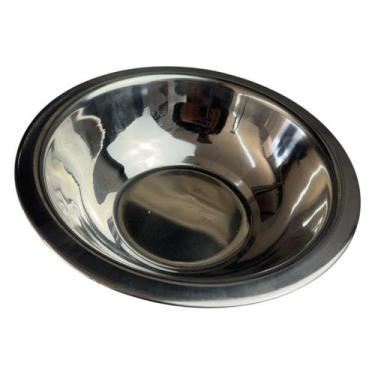 Imagem de Tigela bowl inox 22cm ti10-005 bacia inox mistura bolo salada - MUNDIA