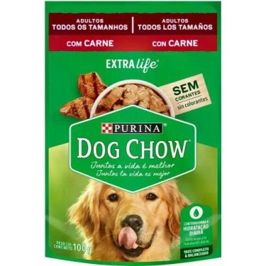 Imagem de Ração Úmida DOG CHOW para Cães Carne ao Molho Sachet 100g