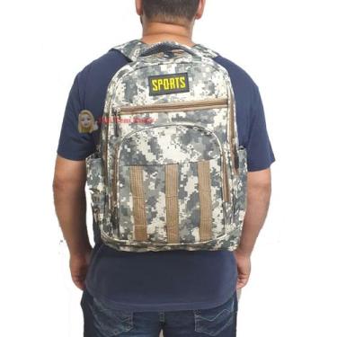 Imagem de Mochila Camuflada 30L Bike Caminhada Trilha Trekking Corrida - MktPlac