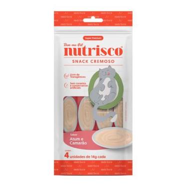 Imagem de Petisco Gatos Snack Cremoso Nutrisco Atum E Camarão 56g