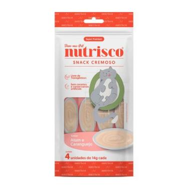 Imagem de Petisco Gatos Snack Cremoso Nutrisco Atum E Caranguejo 56g