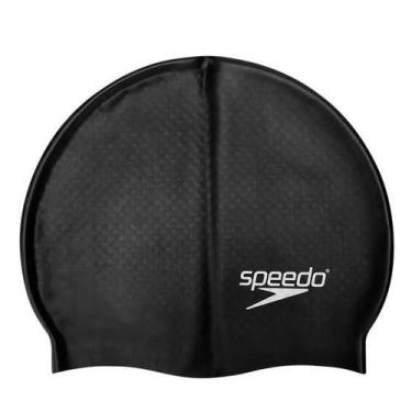 Imagem de Touca para Natação Speedo Massage, Preto, ST