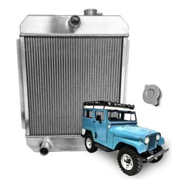 Imagem de Radiador Jeep Willys 6cc 1955 A 1985 Em Alumínio Brasado - Radicar