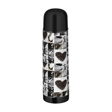 Imagem de Garrafa Termica Inox 750Ml Quente Frio Decorada Art House