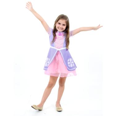 Vestido Princesa Sofia Sophia Lilás Princesas Lilás Fantasia em Promoção na  Americanas