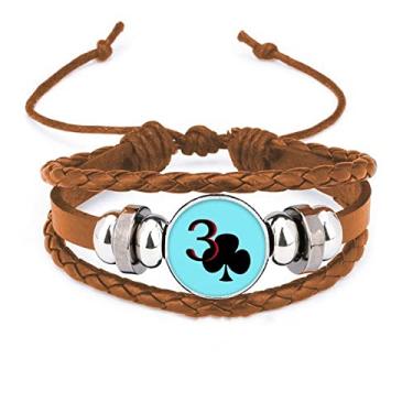Imagem de un brand Pulseira de pôquer Happiness Jupiter Club 3 com ornamento de joias de couro