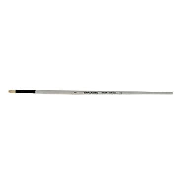 Imagem de Pincel Daler Rowney Graduate Flat Chato N°1 Cerda Natural de Pelo de Porco Cabo Longo