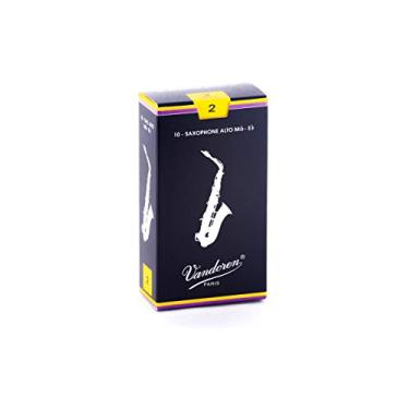 Imagem de Palheta Tradicional 2 para Sax Alto com 10 unidades embaladas individualmente - SR212