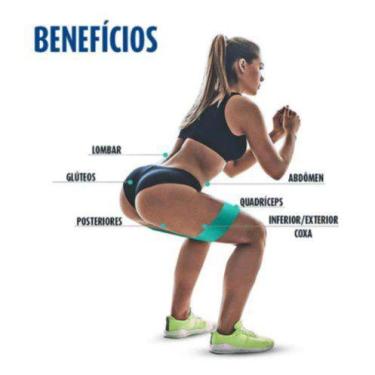 Imagem de Kit 3 Faixa Elástica Hip Band  Para Exercícios - Online