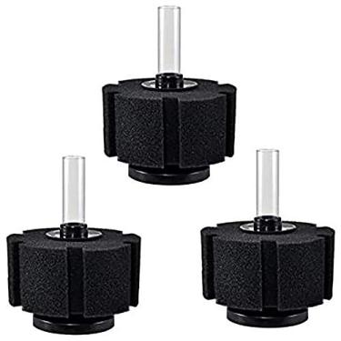 Imagem de XY-280 Filtro de bio-esponja para aquário de peixes, preto, pacote com 3 (XY-280)