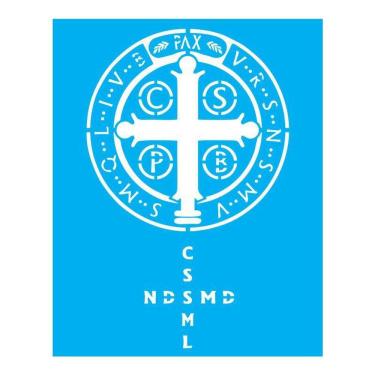 Imagem de Stencil Tamako Medalha De São Bento - 20X25Cm - Ref B178