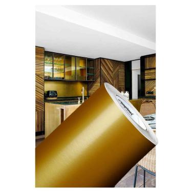 Imagem de Adesivo para envelopamento de móveis Dourado 2m x 50cm