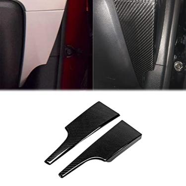 Imagem de FINMOKAL Fit For Fit Ford Mustang 2015-2019 Fibra De Carbono Real Cobertura Do Painel De Controle Central Preto, Fibra De Carbono