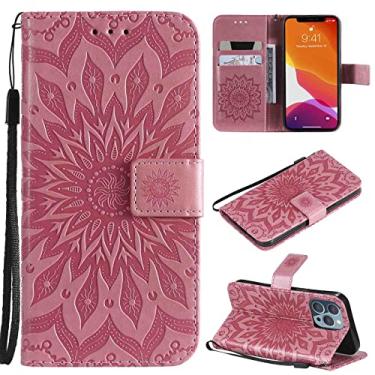 Imagem de MojieRy Estojo Fólio de Capa de Telefone for SAMSUNG GALAXY S6, Couro PU Premium Capa Slim Fit for GALAXY S6, 2 slots de cartão, encaixar fortemente, Cor de rosa