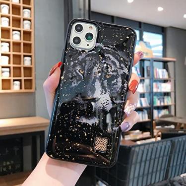 Imagem de Capa de telefone com textura de pedra de mármore de mármore brilhante de folha de ouro para iphone 12 mini 11 13 pro xs max x xr 7 8 plus se capa macia, d28, para i7 plus i8 plus