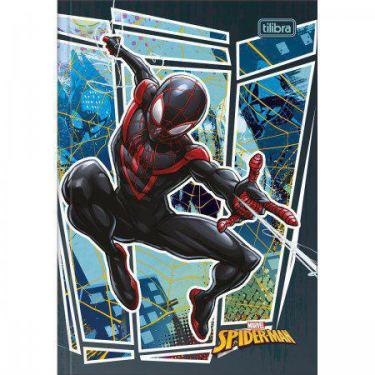 Imagem de Caderno Brochura Capa Dura 1/4 Spider-Man 80 Folhas - Tilibra