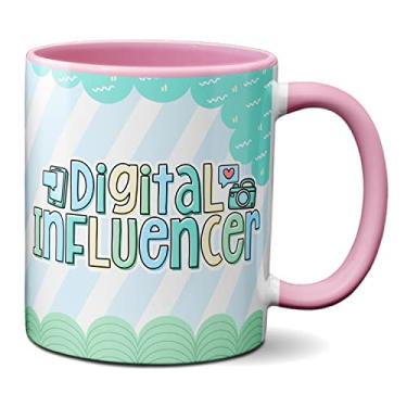 Imagem de Caneca Profissional Influencer Digital Presente Criativo (Rosa)