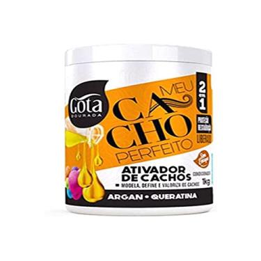 Imagem de Gota Ativ Cachos Pft Argan Queratina 1Kg, Gota Dourada