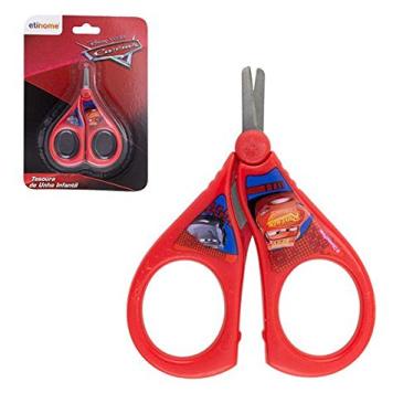 Imagem de Tesoura para Corte de Unhas de Bebê Ponta de Inox Carros