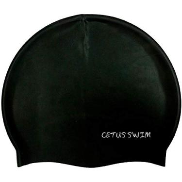 Imagem de Touca de Silicone para Natação Cetus - Preto