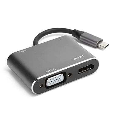 Imagem de Docking Station, Conversor USB-C 4 em 1 1080P para Eletrônica para uso doméstico