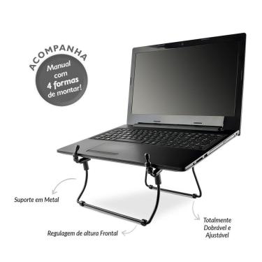 Imagem de Suporte Leve E Ergonômico Para Notebook Em Aço