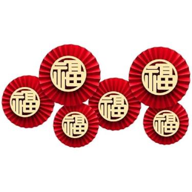 Imagem de Ornamento de pendurar para decoração de parede para fãs de papel para festa de primavera