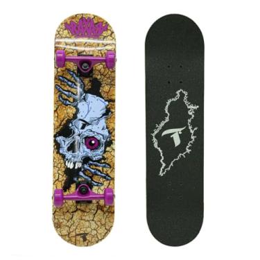 Imagem de Skate Traxart X-Pro Caveira Peekaboo DZ-011