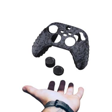 Imagem de Capa de silicone para gamepad com tampa adequada para XBOX Series X, XBOX Series X Controlador sem fio Capa protetora de camuflagem Capa de silicone com tampa