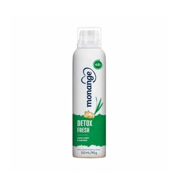 Imagem de Desodorante Antitranspirante Aerosol Monange Detox Fresh Feminino 48H 150Ml