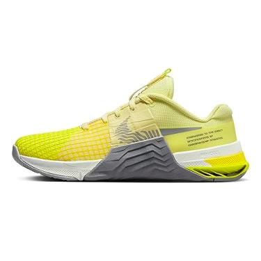 Imagem de Nike Tênis feminino Metcon 8, Tom de citron/cinza claro/branco Summit/cinza claro fumê, 39