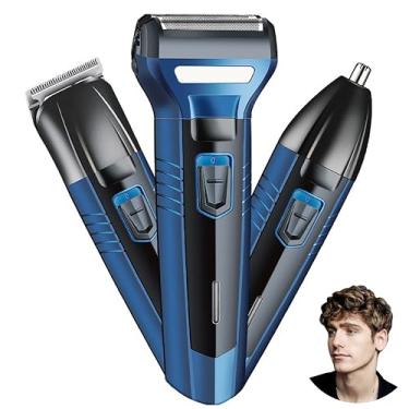 Imagem de Maquina de Cortar Cabelo, Aparador de Pelos, Aparador de Pelos do Corpo, Aparador de Barba, Aparador de Pelos do Nariz, Maquina de Barbear Preto