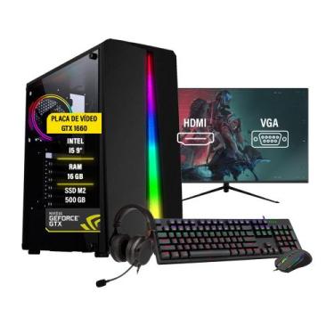 Imagem de Pc GAMER COMPLETO I5 GTX1660 16GB HD 1Tb SSD 480Gb - AMORIM SHOP