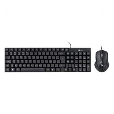 Imagem de Kit Teclado E Mouse Usb 1200Dpi Cabo 1.8M Preto Corp Cc200 - Vinik, Us