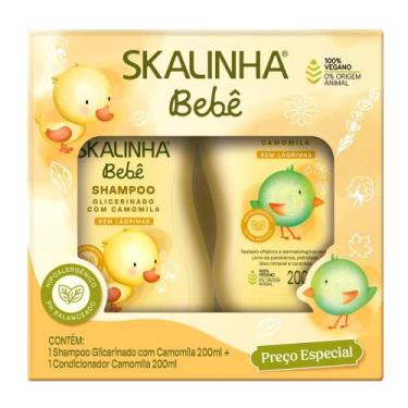 Imagem de Shampoo e Condicionador Skalinha Bebê Glicerinado com Camomila 200ml C