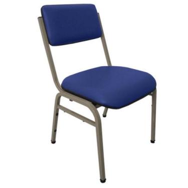 Imagem de Cadeira Empilhável para Auditórios Linha Hotel Smart Azul - Design Off