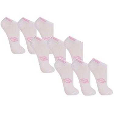 Imagem de Kit Com 9 Pares De Meias Mormaii Cano Curto Esportiva Feminina De Algo