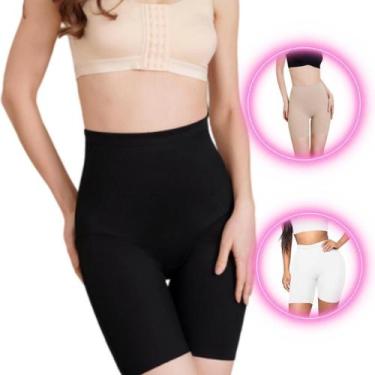 Imagem de Cinta Modeladora Shorts Compressão Cintura Alta Preto Pp - Ideal Produ
