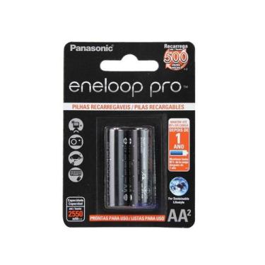 Imagem de Pilhas Eneloop Pro Panasonic - 02 Pilhas Aa2- 2550Mah