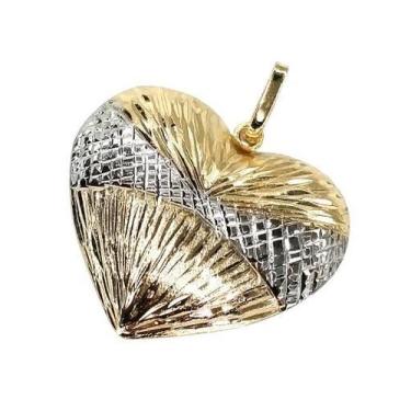 Imagem de Pingente de ouro 18k Coração Grande - Elegancy Joias
