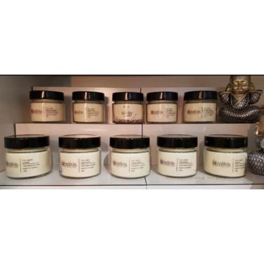 Imagem de Vela cera vegetal com ceras naturais coco, palma arroz. - Cativa prese