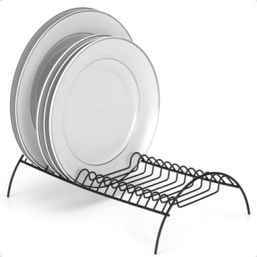 Imagem de Escorredor Organizador Suporte Pratos  Aço Fosco - Arthi