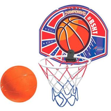 Imagem de Kit Tabela De Basquete Cesta Infantil Bola Aro E Rede - Apolo Brinqued